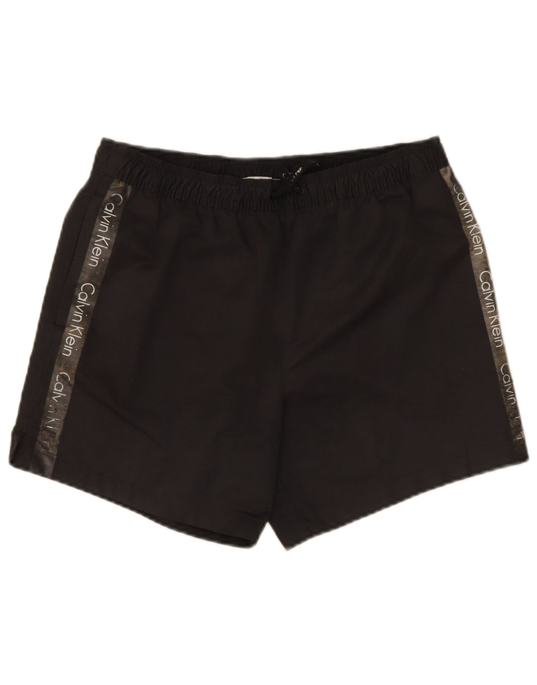 Calvin Klein Мужские шорты для плавания с рисунком, черные, полиэстер
