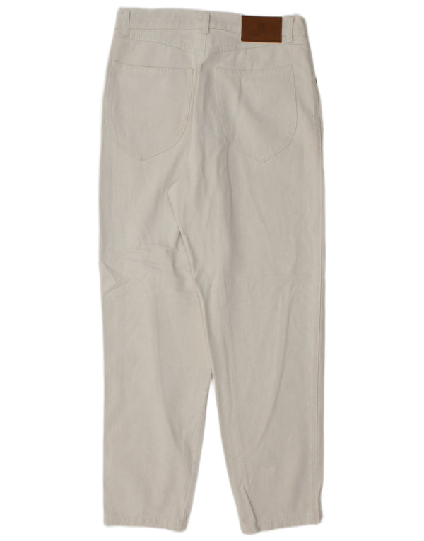 Женские зауженные джинсы Giesswein с высокой талией UK 16, большие W30 L30, белый хлопок