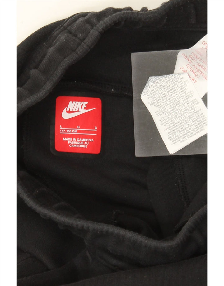 Спортивный костюм Nike для мальчиков, брюки для бега, 12–13 лет, большой размер, черный хлопок, хлопок