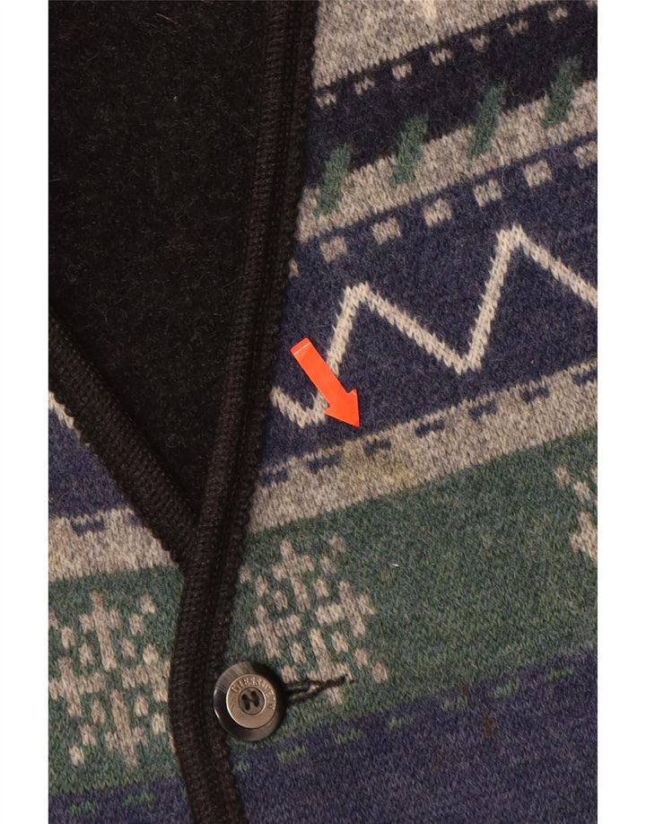 Мужской жилет GIESSWEIN UK 48, средний разноцветный, шерстяной с геометрическим рисунком