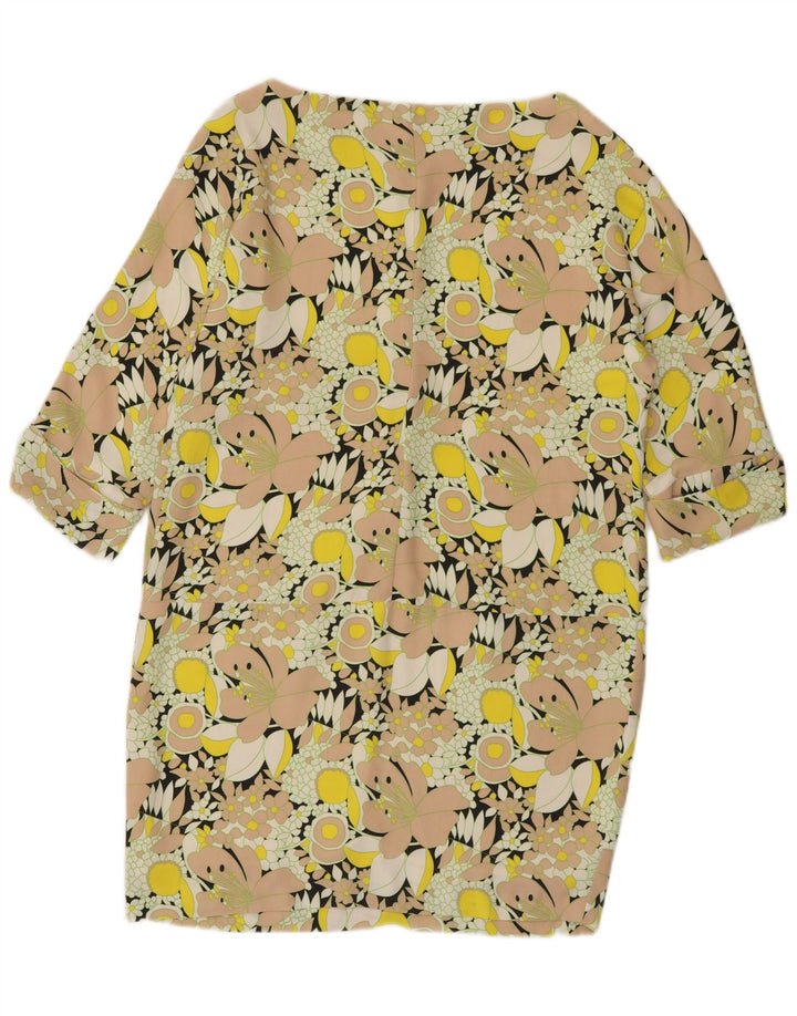 Женское платье прямого кроя Massimo Dutti EU 44 XL с разноцветным цветочным принтом