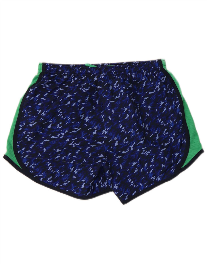 Женские спортивные шорты NIKE Dri Fit UK 18 XL, темно-синие, полиэстер с цветными блоками