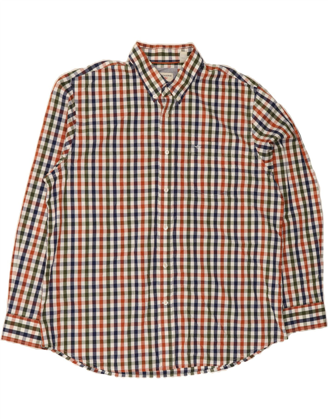 DOCKERS Mens Shirt XL Multicoloured Plaid Cotton Vintage Dockers and Second-Hand Dockers from Messina Hembry 