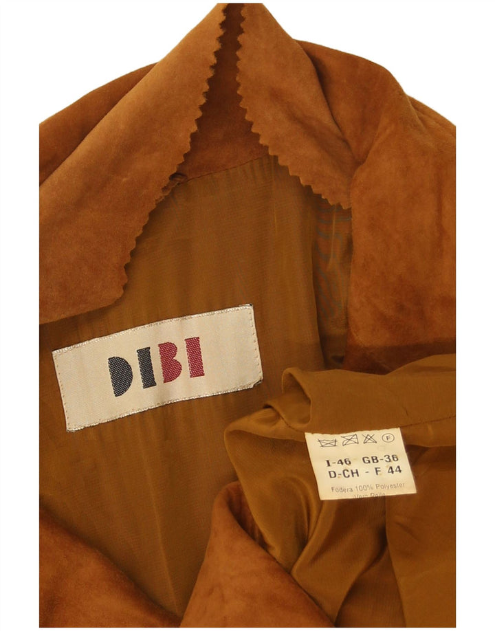Женская замшевая куртка Dibi IT 46, большая, коричневая кожаная