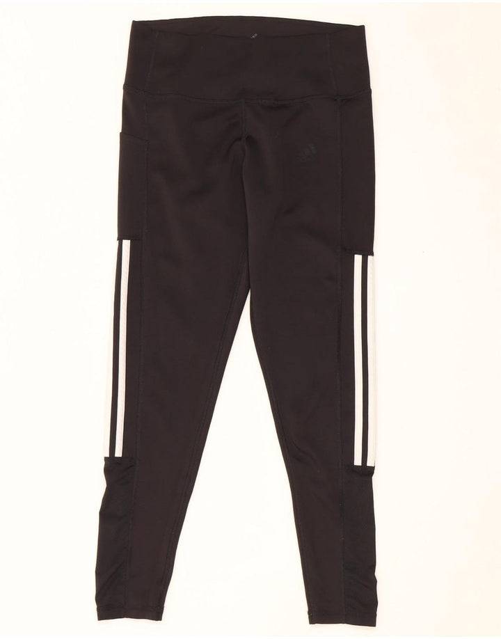 Женские леггинсы Adidas Aeroready UK 12/14, средний черный полиэстер