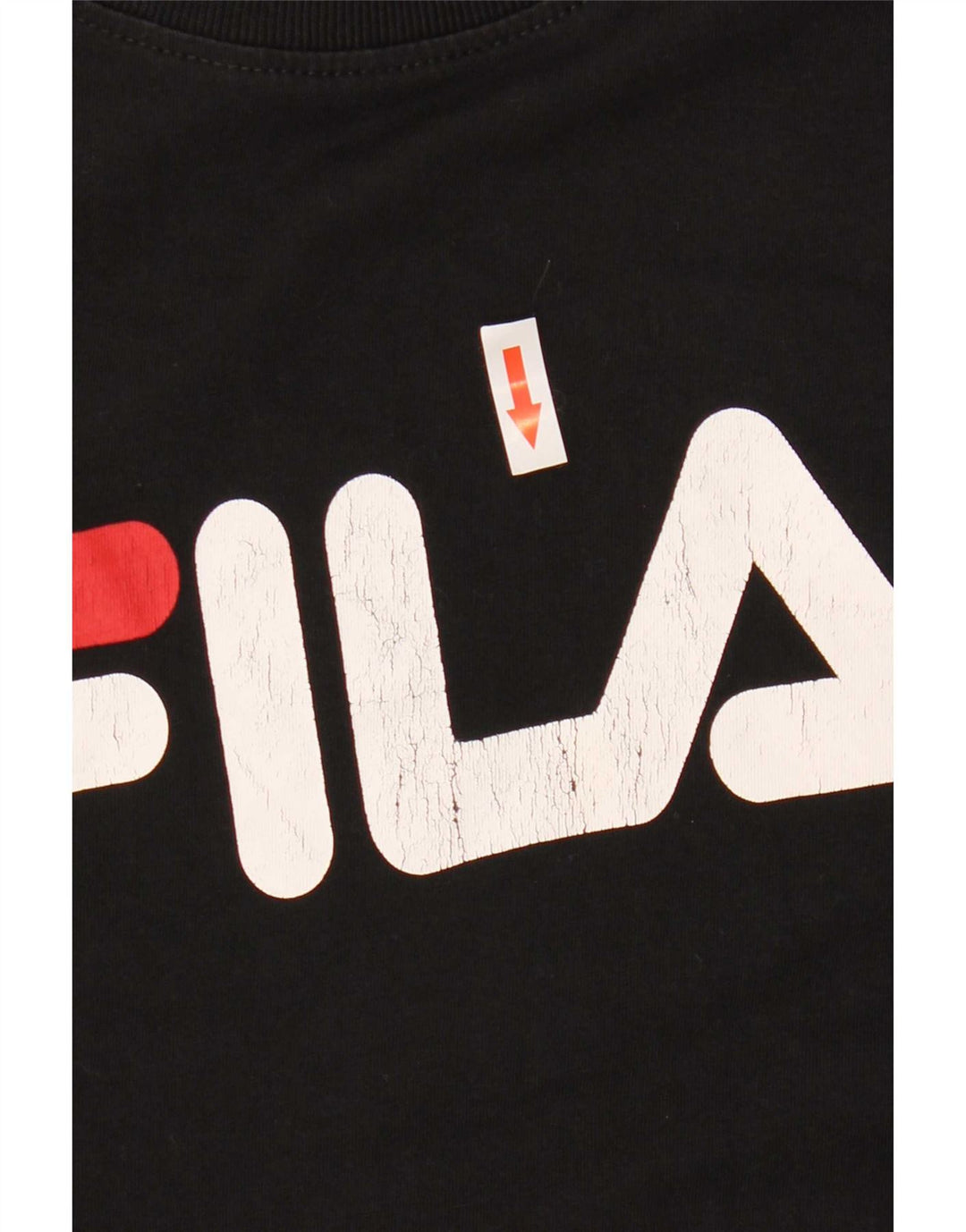Fila Мужская футболка с рисунком Топ среднего размера, черный хлопок