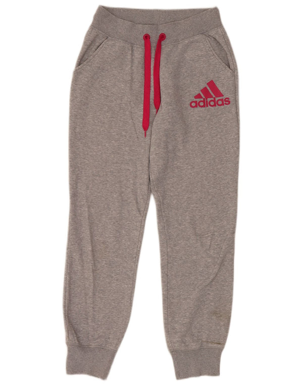 Женские спортивные брюки Adidas с графическим рисунком, джоггеры, Великобритания, 4/6 XS, серый хлопок
