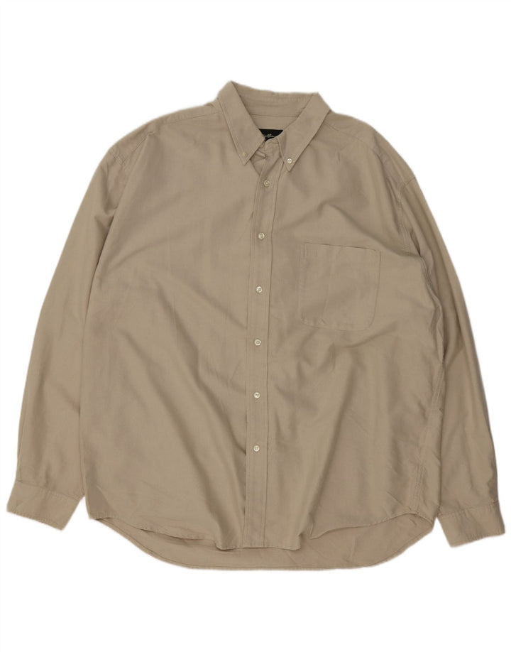Мужская рубашка EDDIE BAUER XL, бежевый хлопок