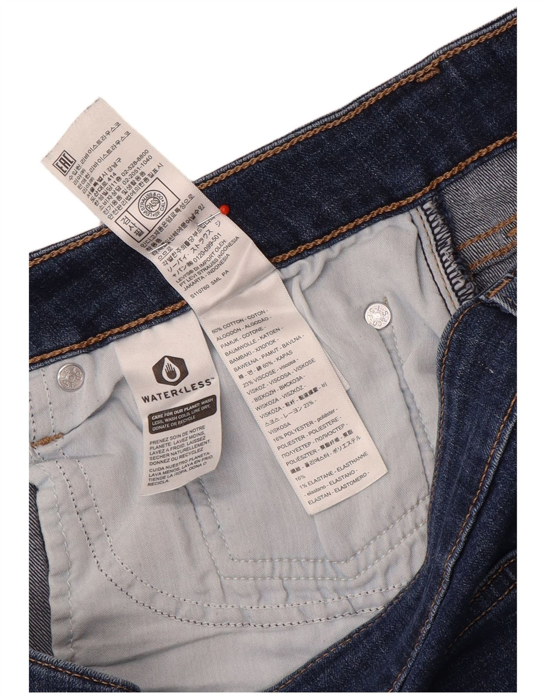 Женские джинсы Levi's 725 с высокой посадкой Bootcut W34 L30 Темно-синие, хлопок