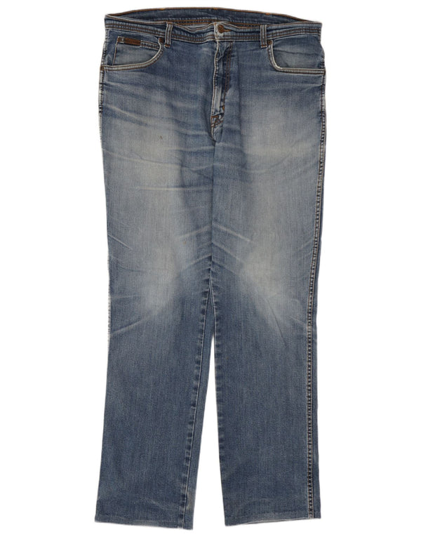 Мужские прямые джинсы Wrangler W38 L31, синий хлопок