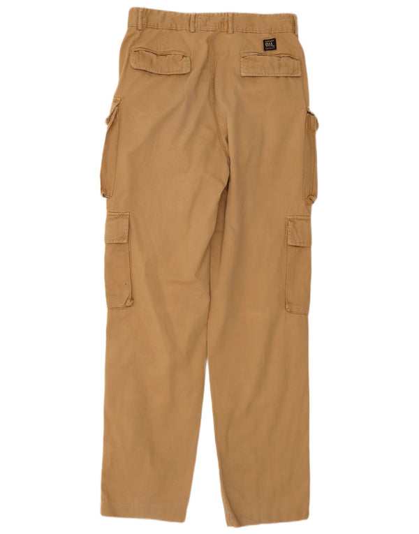 OIL COMPANY Мужские прямые брюки карго IT 46 Small W30 L33 Бежевый хлопок