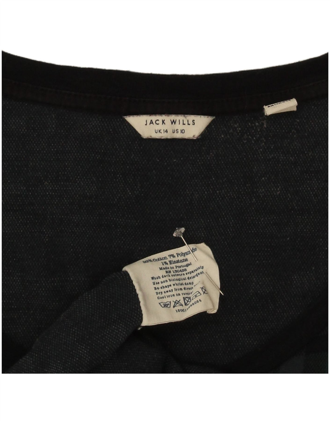 Женское платье трапециевидного силуэта Jack Wills UK 14, большой темно-синий цвет в клетку, хлопок