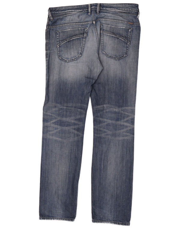 Мужские зауженные джинсы Diesel Iakop Regular W34 L34, синий хлопок