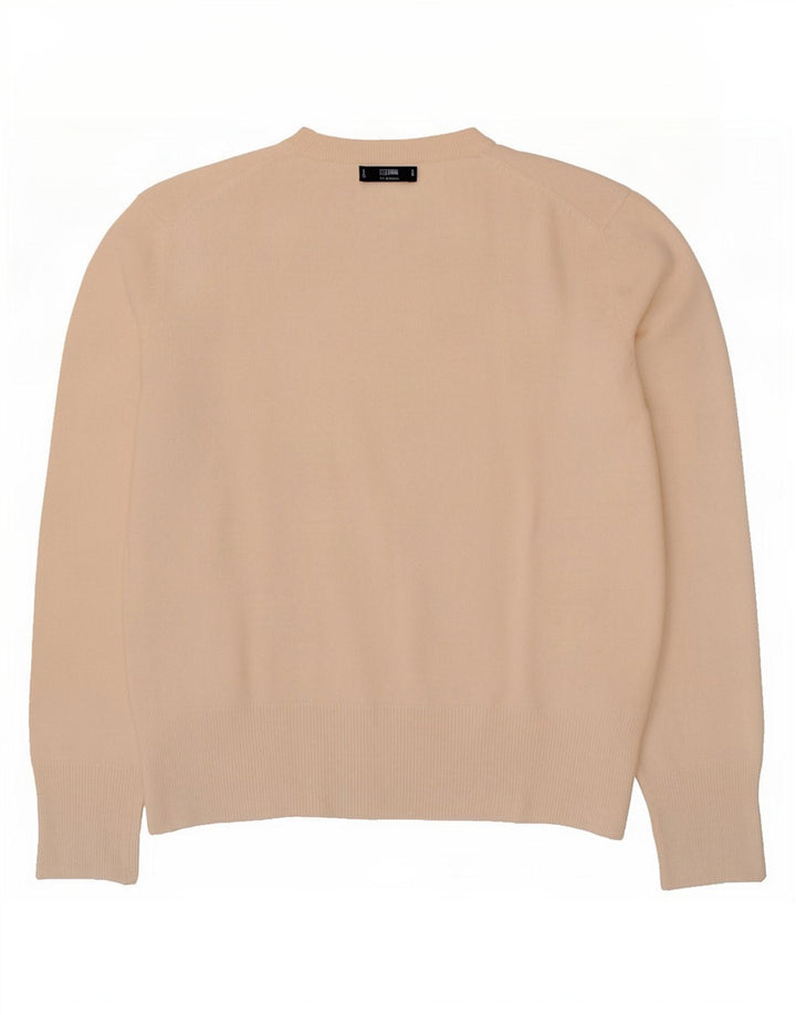 Женский джемпер с круглым вырезом Massimo Dutti UK 14, средний бежевый