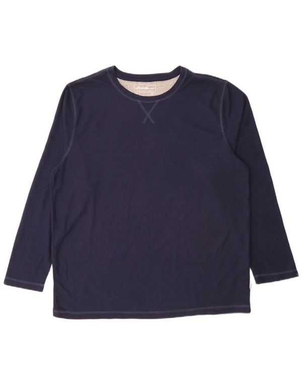 Мужской топ Eddie Bauer с длинным рукавом XL, темно-синий, полиэстер