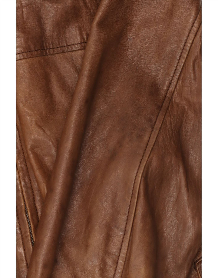 Мужская кожаная куртка Conbipel IT 54 2XL Коричневая кожа