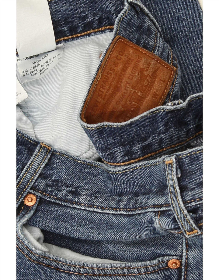 Мужские прямые джинсы Levi's W32 L32 синие, хлопок