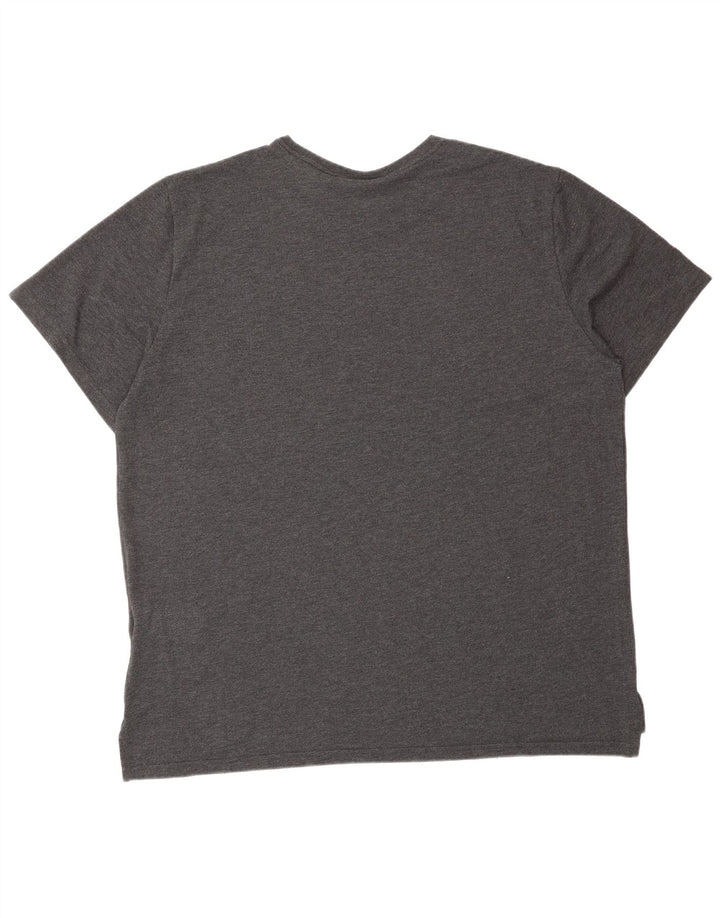 Мужская футболка NIKE Dri Fit с графическим рисунком, размер 2XL, серый хлопок в тонкую полоску