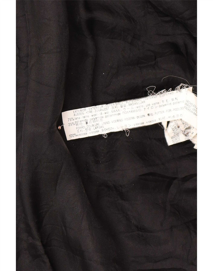 Женское пальто Zara UK 14, среднее, черное, шерстяное