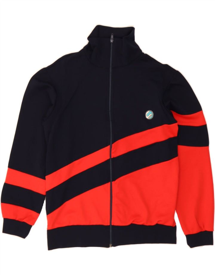 SAMAS Mens Tracksuit Top Jacket UK 40 Medium Black Colourblock Polyamide Vintage Samas and Second-Hand Samas from Messina Hembry 