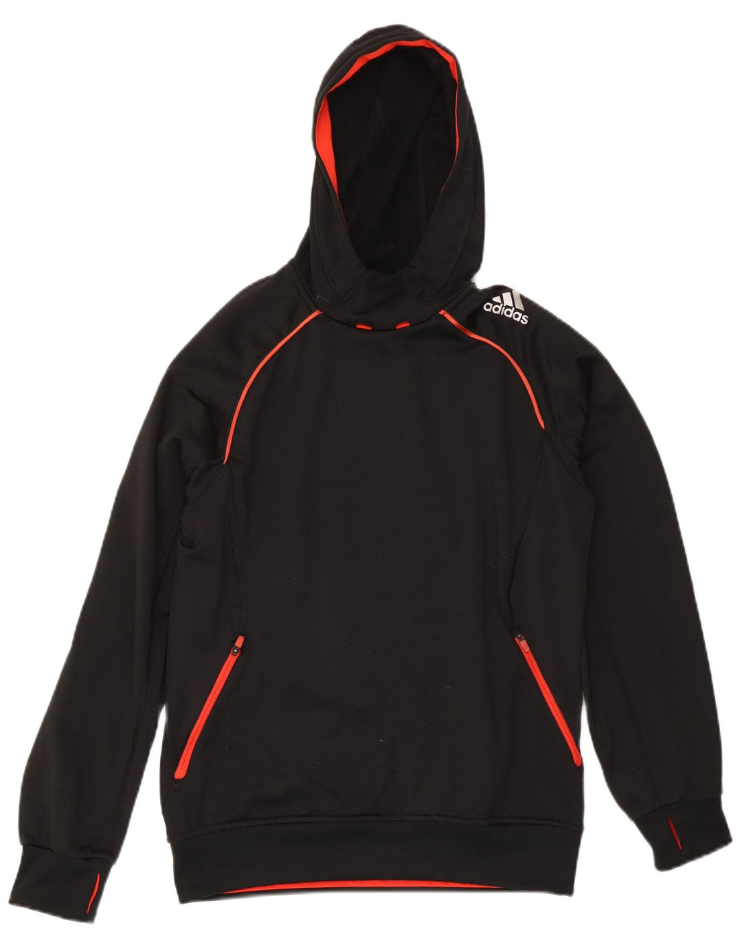 Мужской джемпер с капюшоном Adidas Climawarm, маленький черный, полиэстер