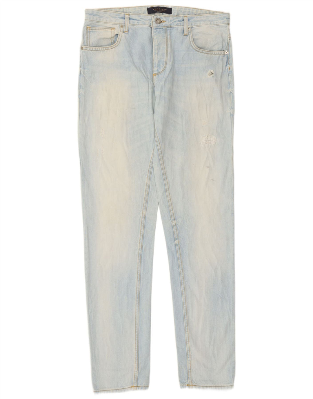 Мужские прямые джинсы Zara EU 40 Medium W31 L33, синие, хлопок