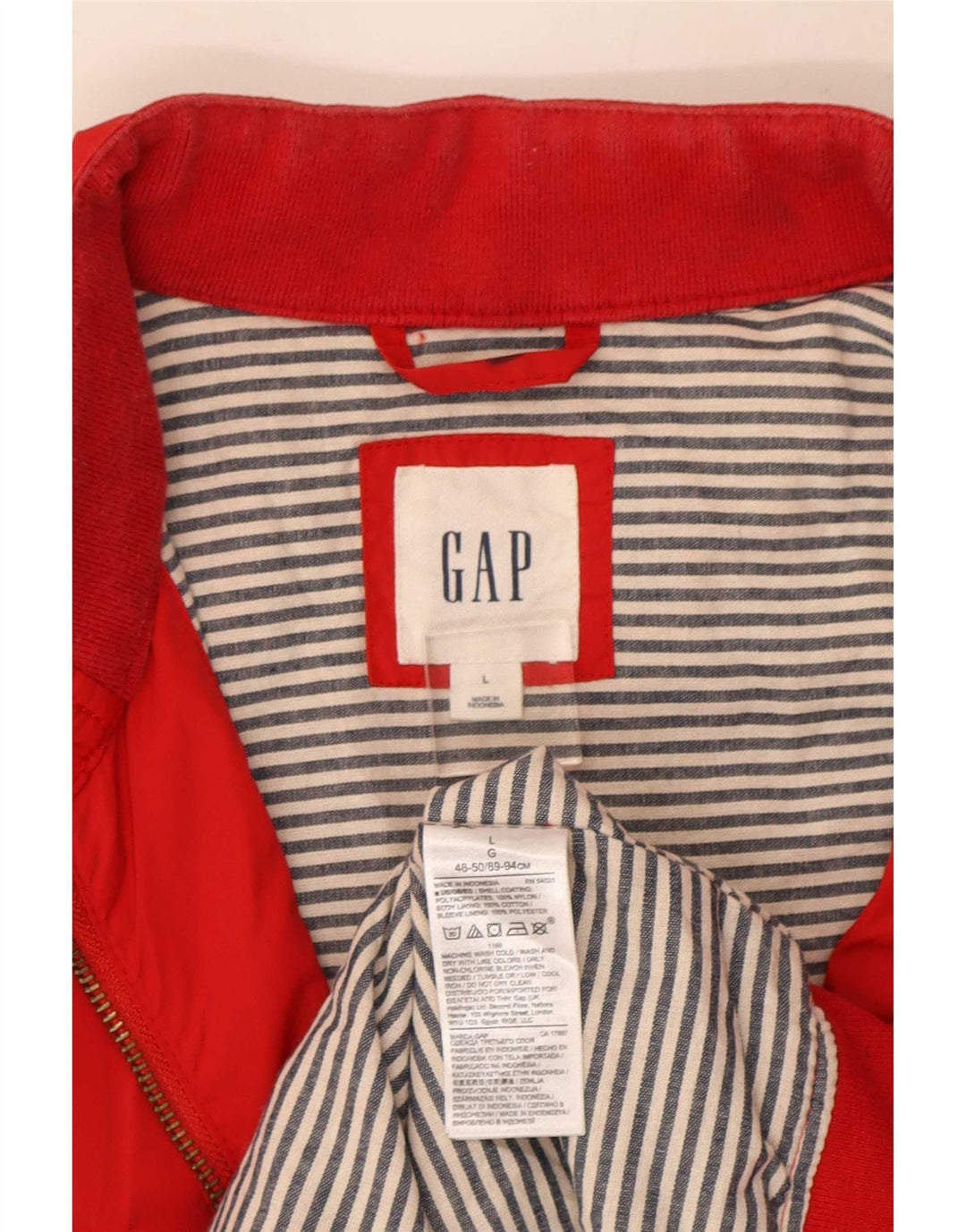 Мужской бомбер Gap UK 40, большой красный нейлон