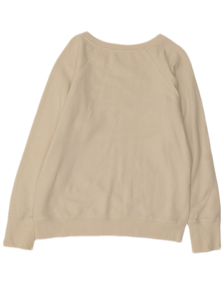 Женский свитер с рисунком CHAMPION, Великобритания 14, средний цвет, белый хлопок