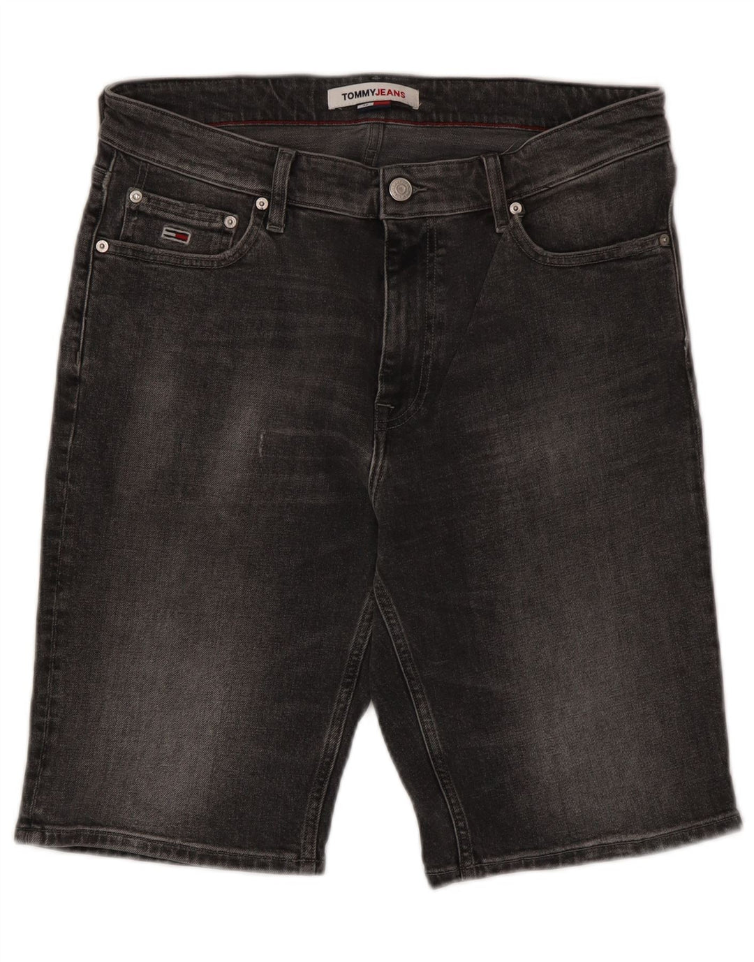 Мужские джинсовые шорты Tommy Hilfiger W32 среднего серого цвета, хлопок