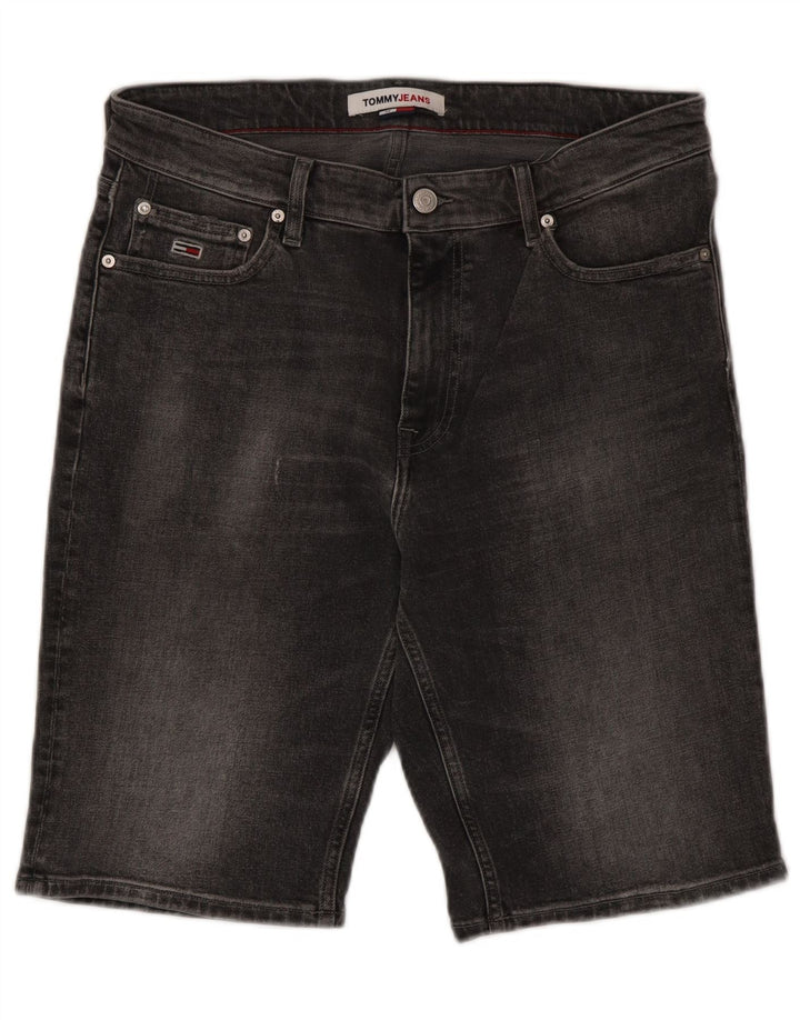 Мужские джинсовые шорты Tommy Hilfiger W32 среднего серого цвета, хлопок