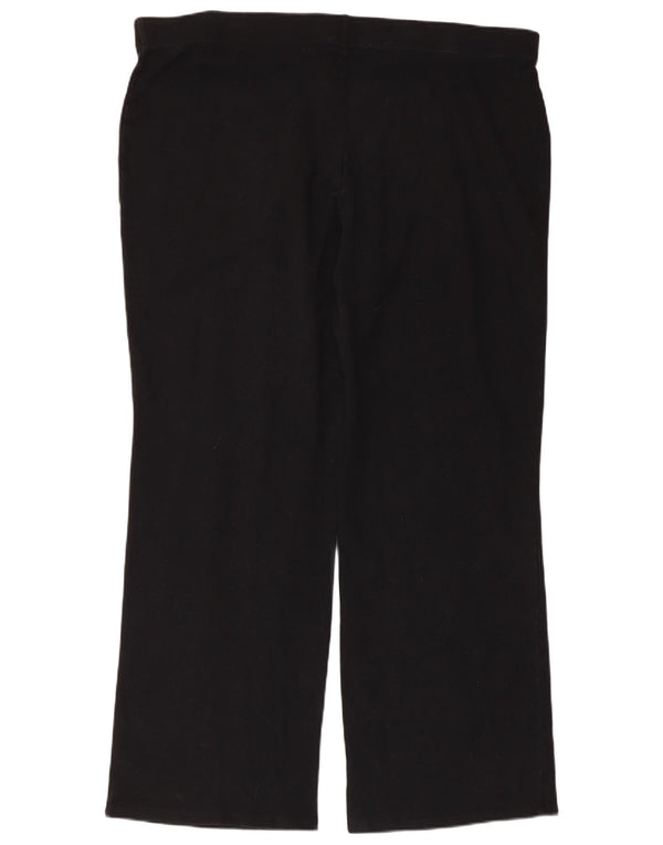 Женские широкие спортивные брюки Marks & Spencer UK 22 3XL, черный хлопок