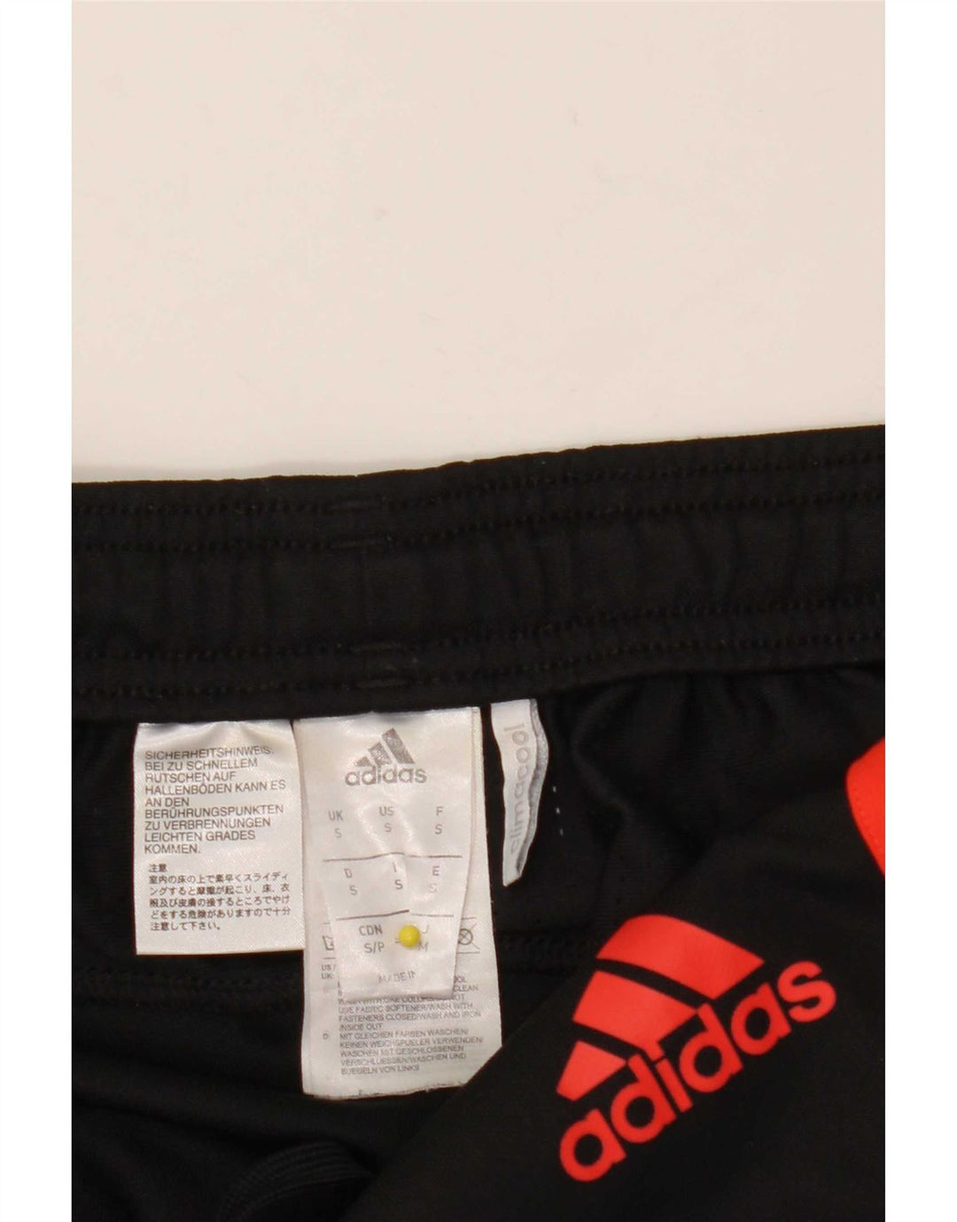 Мужские спортивные брюки Adidas Climacool, маленькие черные из полиэстера