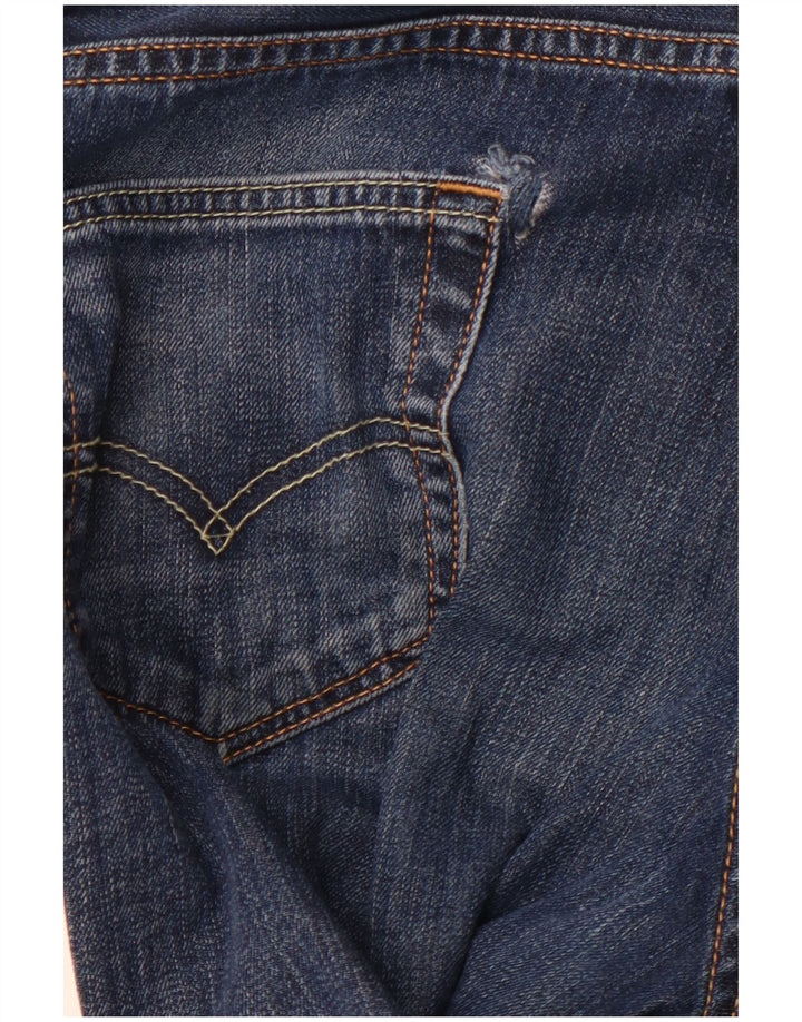 Мужские прямые джинсы LEVI'S 504 W30 L30 синие, хлопок