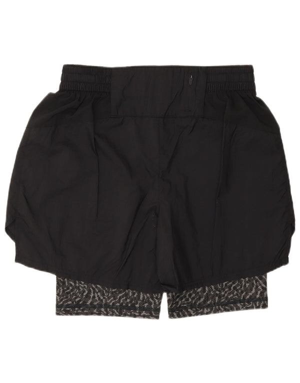 Женские спортивные шорты Puma UK 12, средний черный нейлон с животным принтом