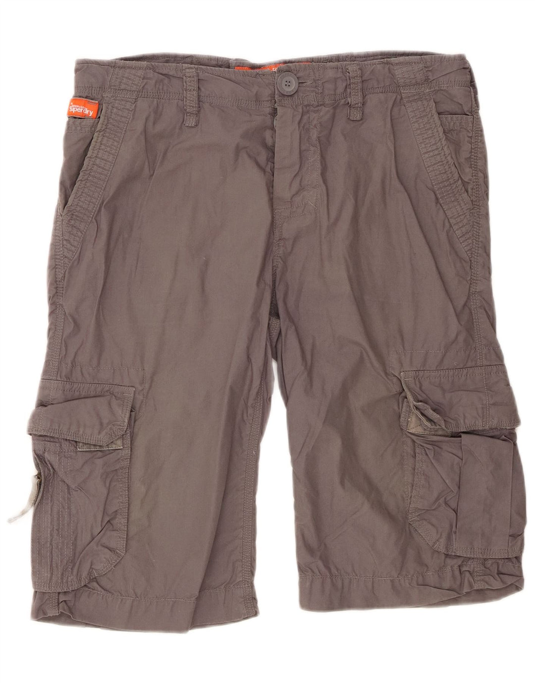 Superdry Мужские шорты-карго, большие W36, серый хлопок