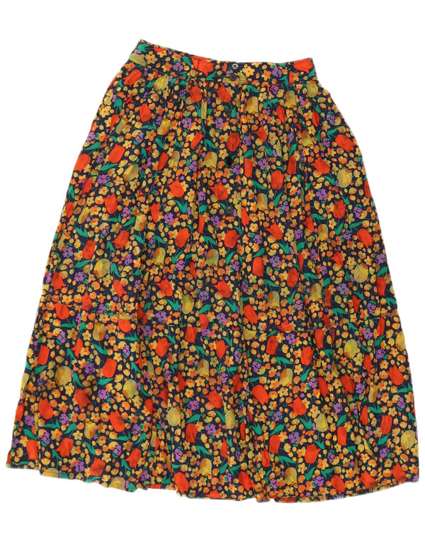 Винтажная женская юбка-трапеция с высокой талией IT 44, средний W25, разноцветная