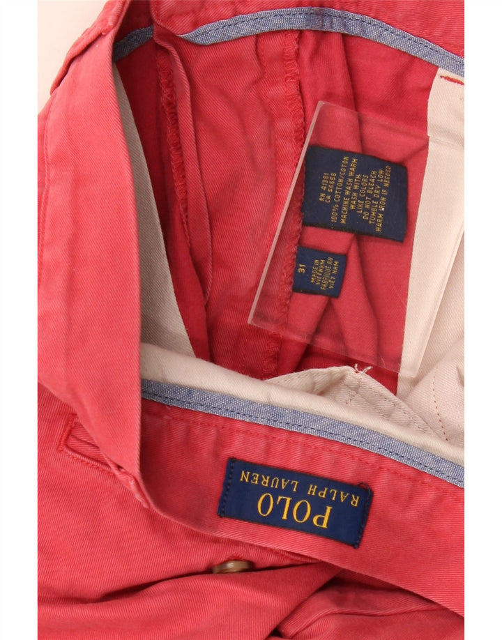 Мужские шорты чинос POLO RALPH LAUREN W31, средний красный хлопок, хлопок