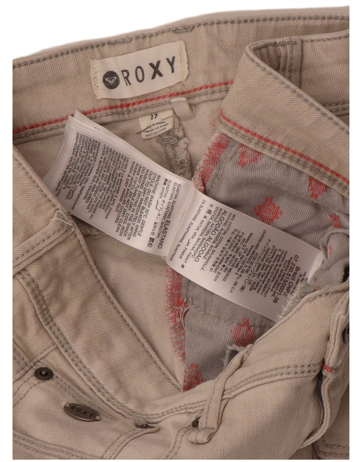 Женские джинсы скинни ROXY W27 L27 Серый хлопок