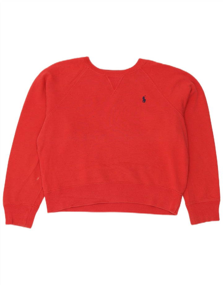 Женский свитер оверсайз Polo Ralph Lauren UK 14, средний красный