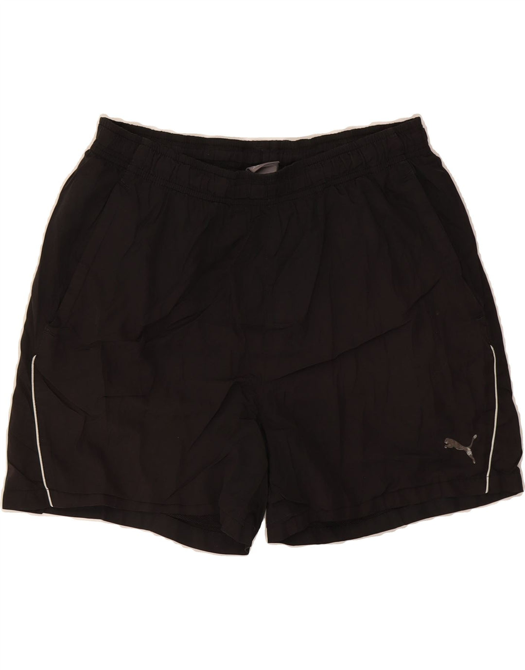 PUMA Mens Sport Shorts Medium Black Vintage Puma and Second-Hand Puma from Messina Hembry 