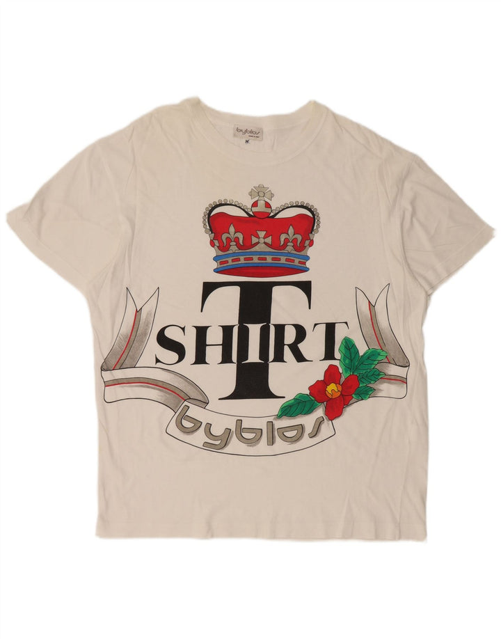 Женская футболка с рисунком Byblos Top UK 14, средний белый