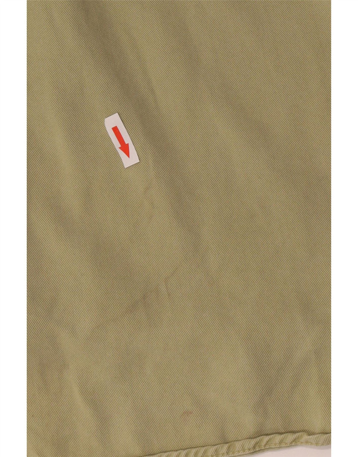 Женская джинсовая рубашка оверсайз Zara UK 10, маленький хаки, лиоцелл