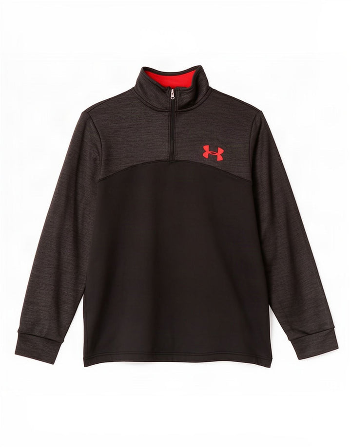 Мужской свитшот Under Armour Cold Gear, маленький черный с цветными блоками