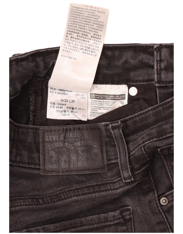 Женские джинсы скинни Levi's 510 W25 L30 Серые хлопковые классические