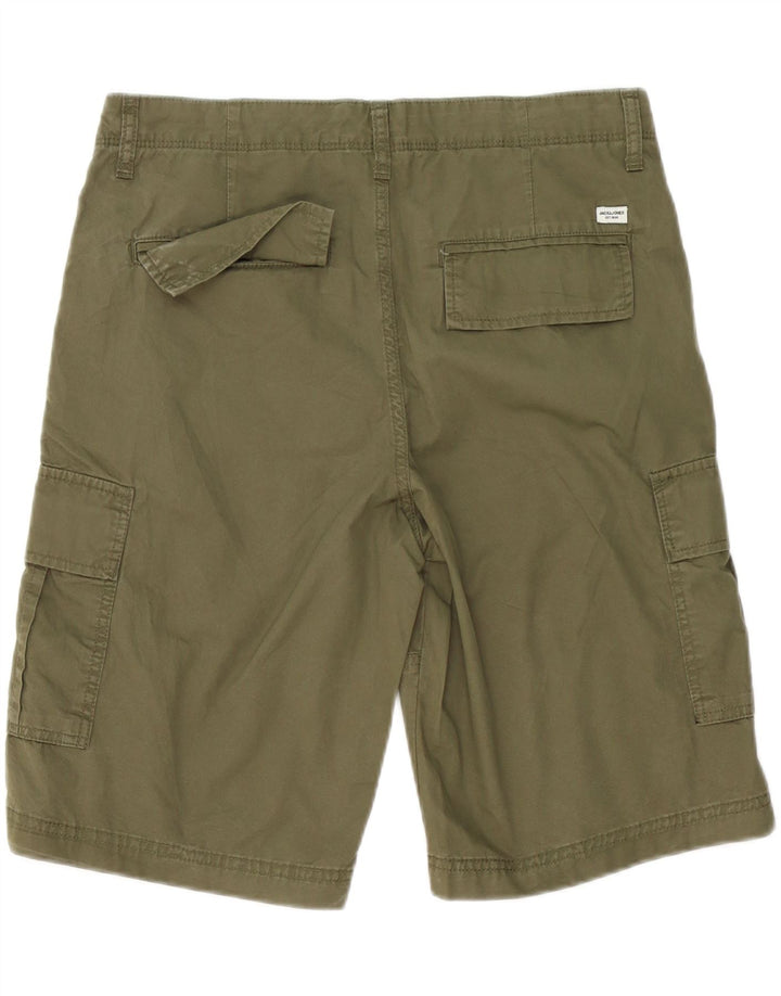 Мужские шорты карго Jack & Jones Medium W32, хаки, хлопок