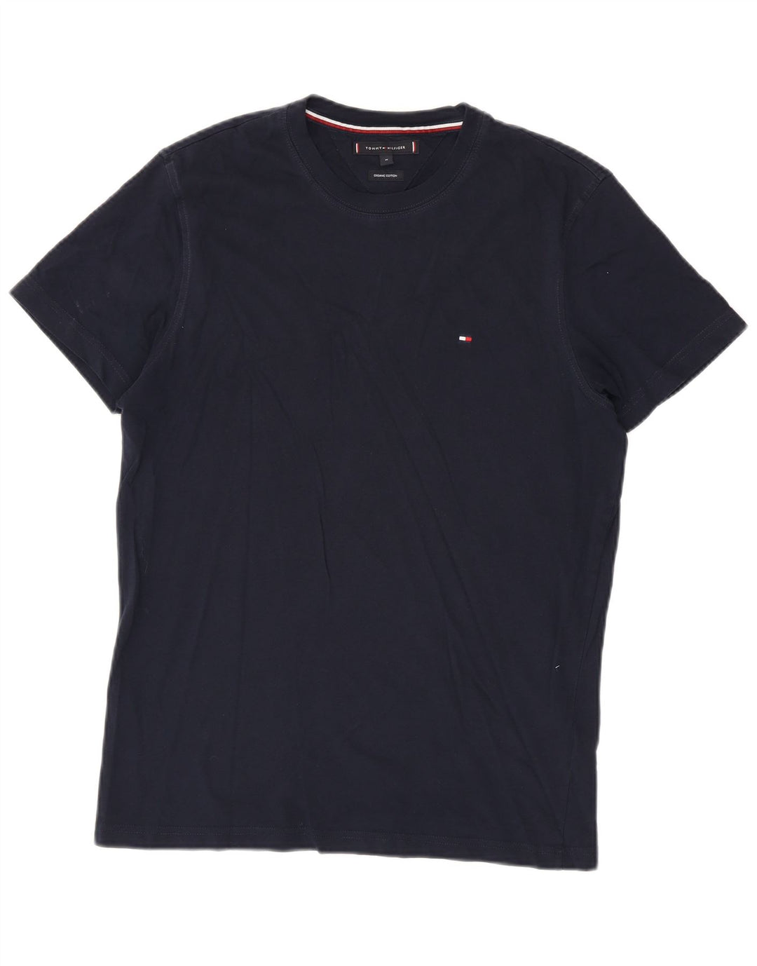 Мужская футболка Tommy Hilfiger, средний темно-синий хлопок