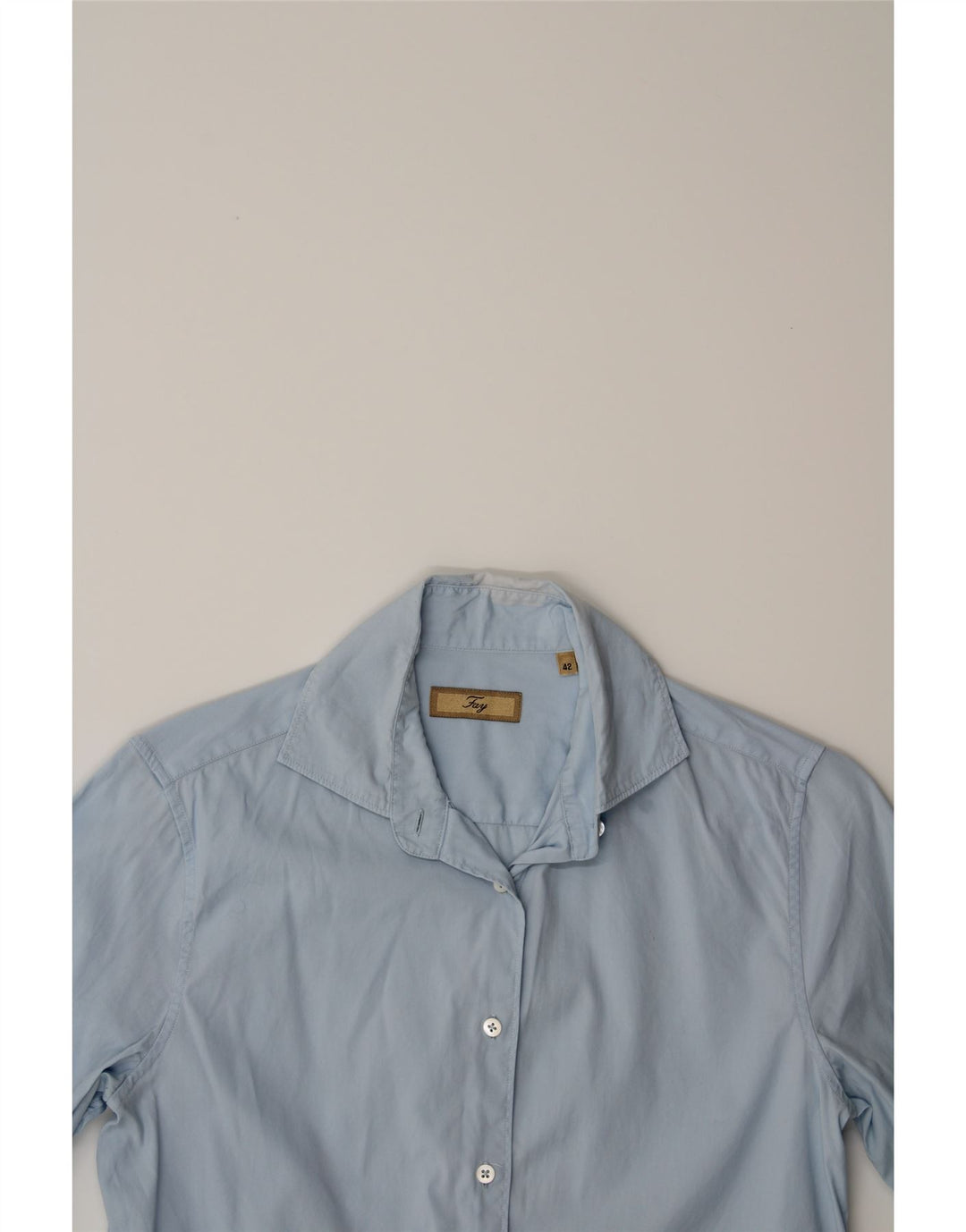FAY Womens Shirt IT 42 Medium Blue Cotton Vintage Fay and Second-Hand Fay from Messina Hembry 