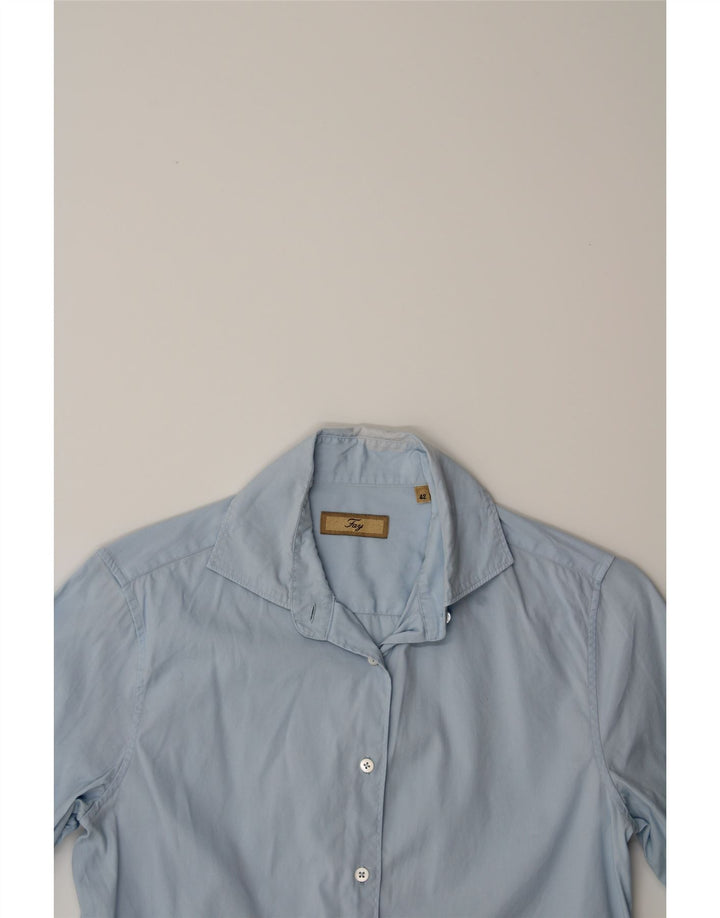 FAY Womens Shirt IT 42 Medium Blue Cotton Vintage Fay and Second-Hand Fay from Messina Hembry 