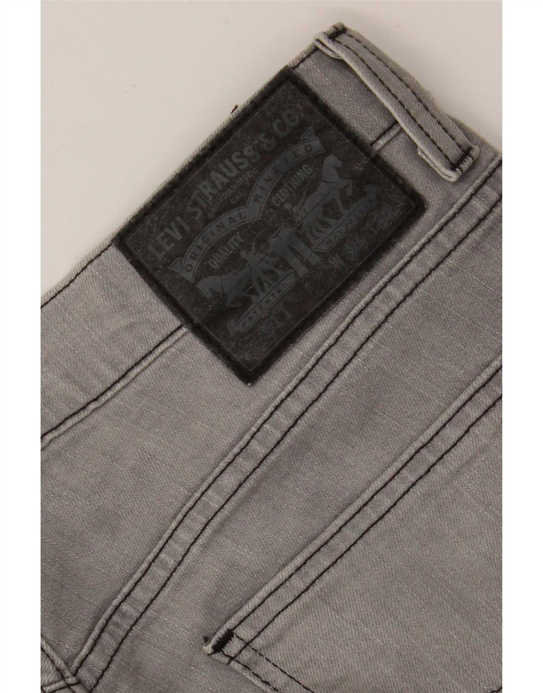 Мужские зауженные джинсы Levi's 511 W34 L32 серого цвета, хлопок