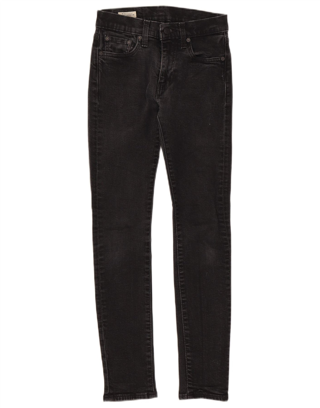 Женские джинсы скинни Levi's W28 L29, черный хлопок